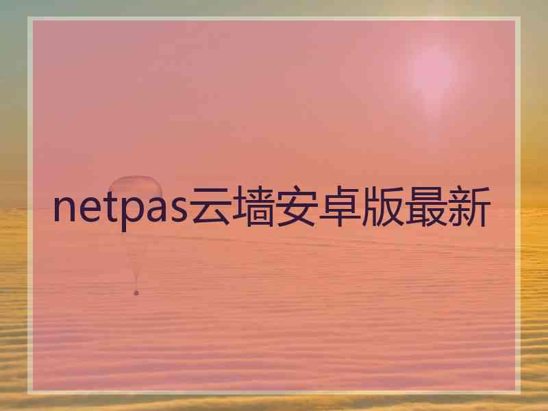 netpas云墙安卓版最新