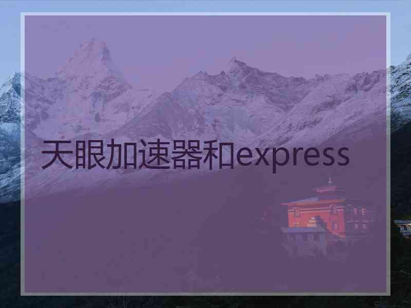 天眼加速器和express