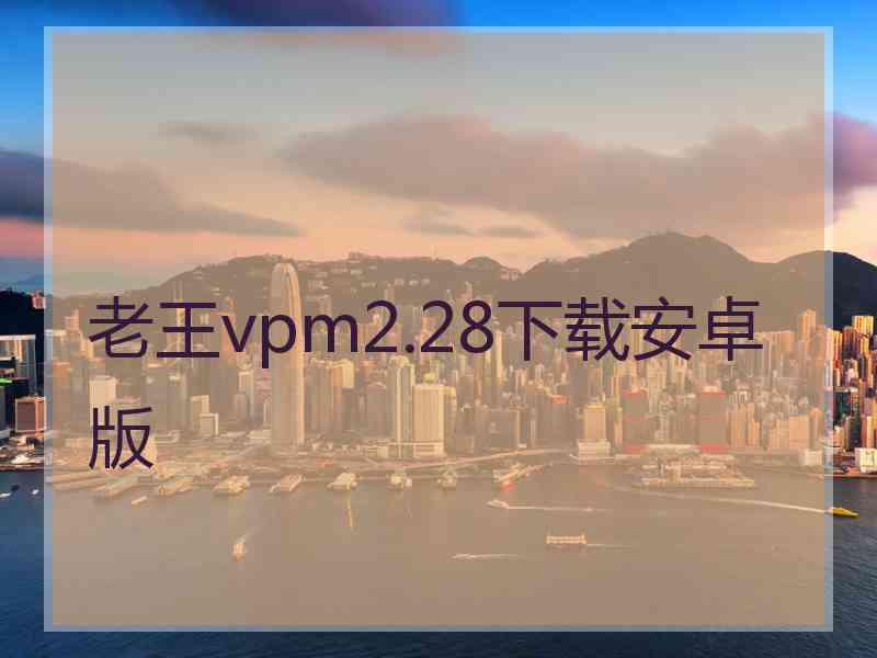 老王vpm2.28下载安卓版