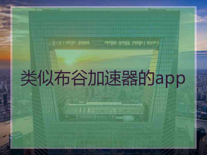 类似布谷加速器的app