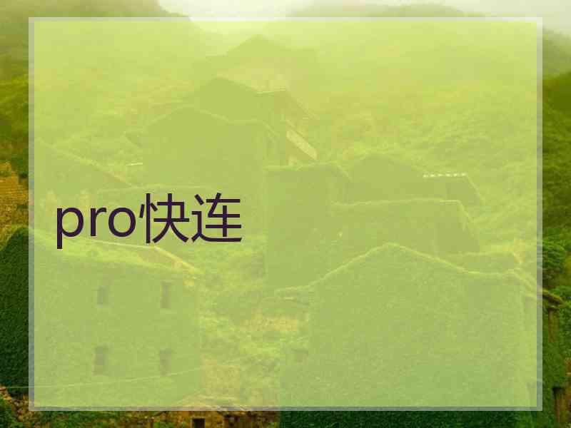 pro快连