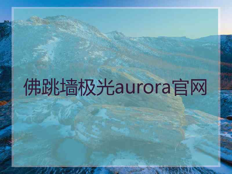 佛跳墙极光aurora官网