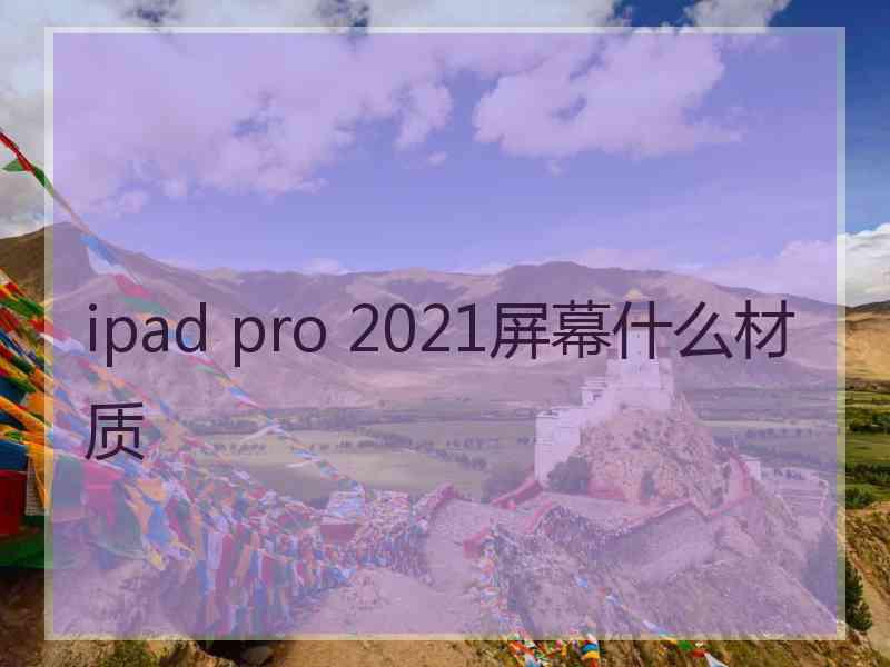 ipad pro 2021屏幕什么材质