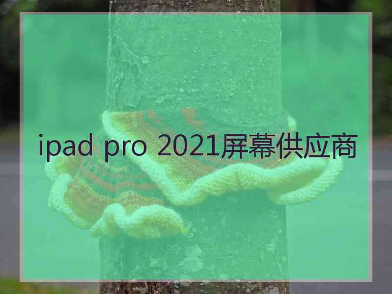 ipad pro 2021屏幕供应商