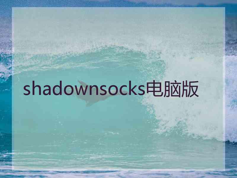 shadownsocks电脑版