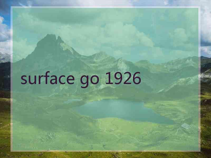 surface go 1926