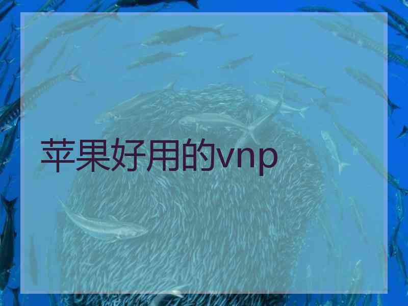 苹果好用的vnp